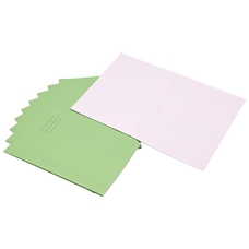 A4 Exercise Book 32 Page, Top Half Plain / Bottom 8mm Ruled, Green - Pack of 100